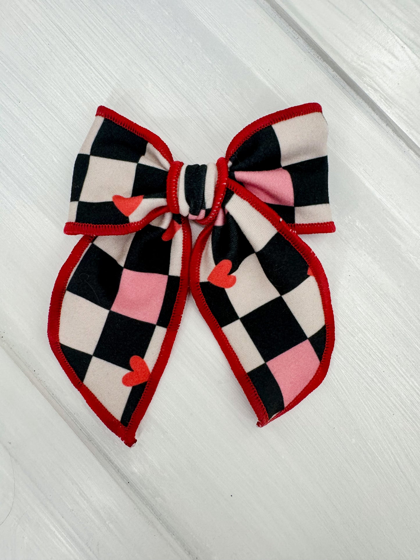 MINI SAILOR BOW CLIP