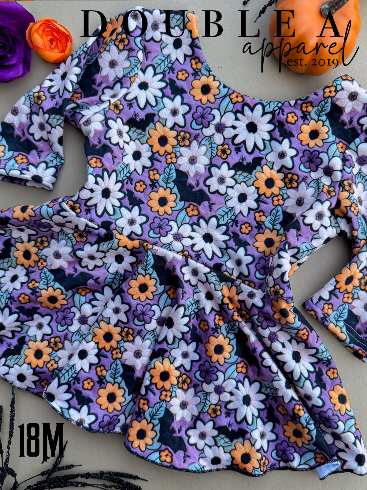 18M Purple Halloween Peplum
