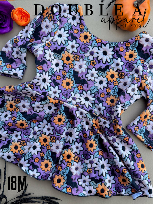 18M Purple Halloween Peplum