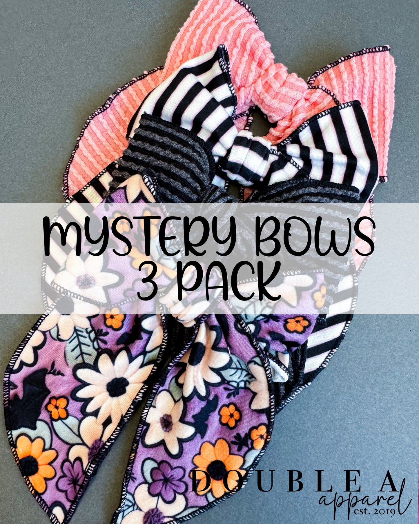 HALLOWEEN MYSTERY BOWS (3 PACK)