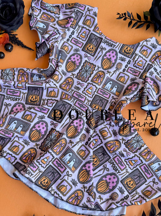 2T Pink-O-Ween Peplum