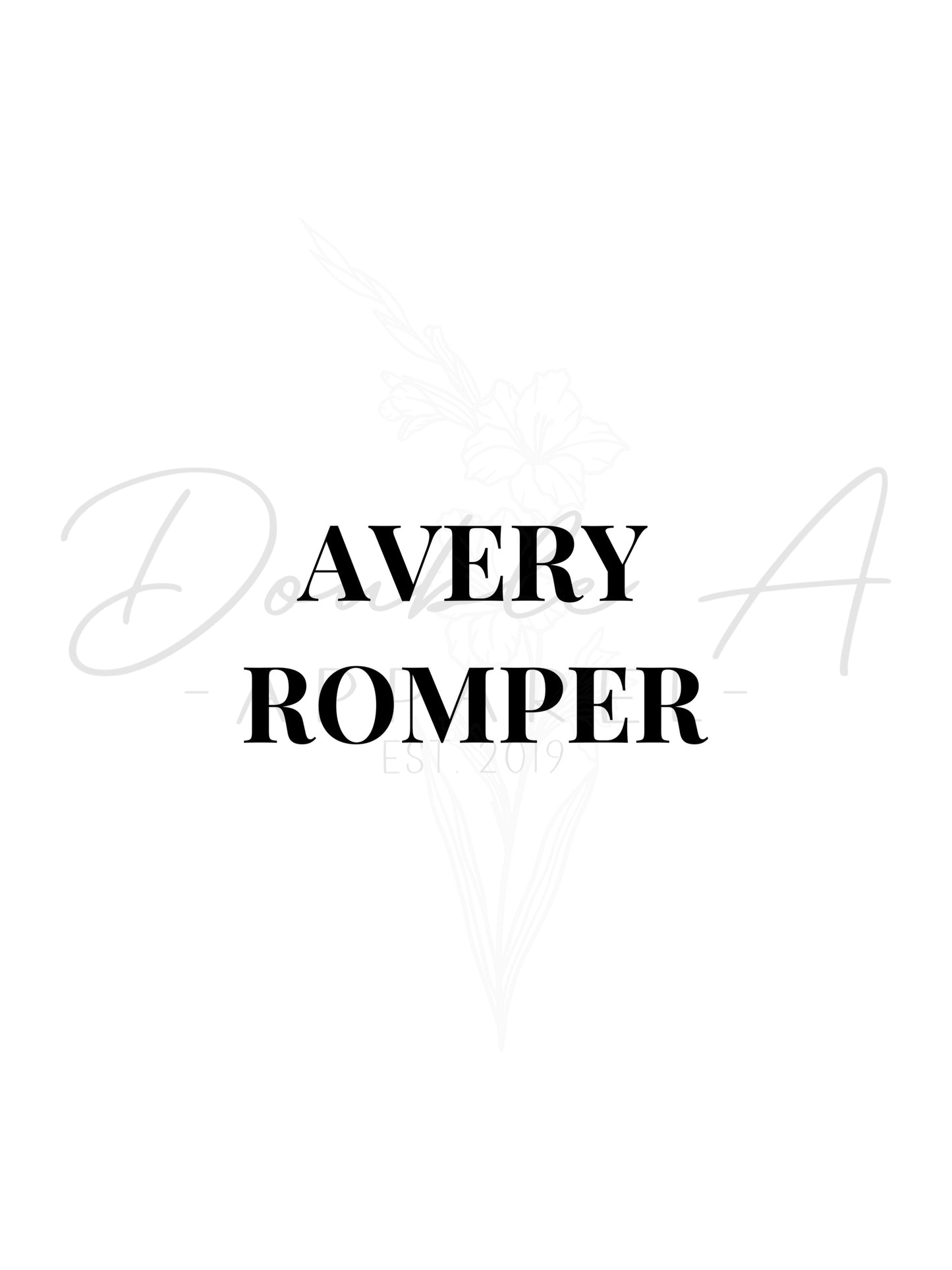 ADMIN AVERY ROMPER