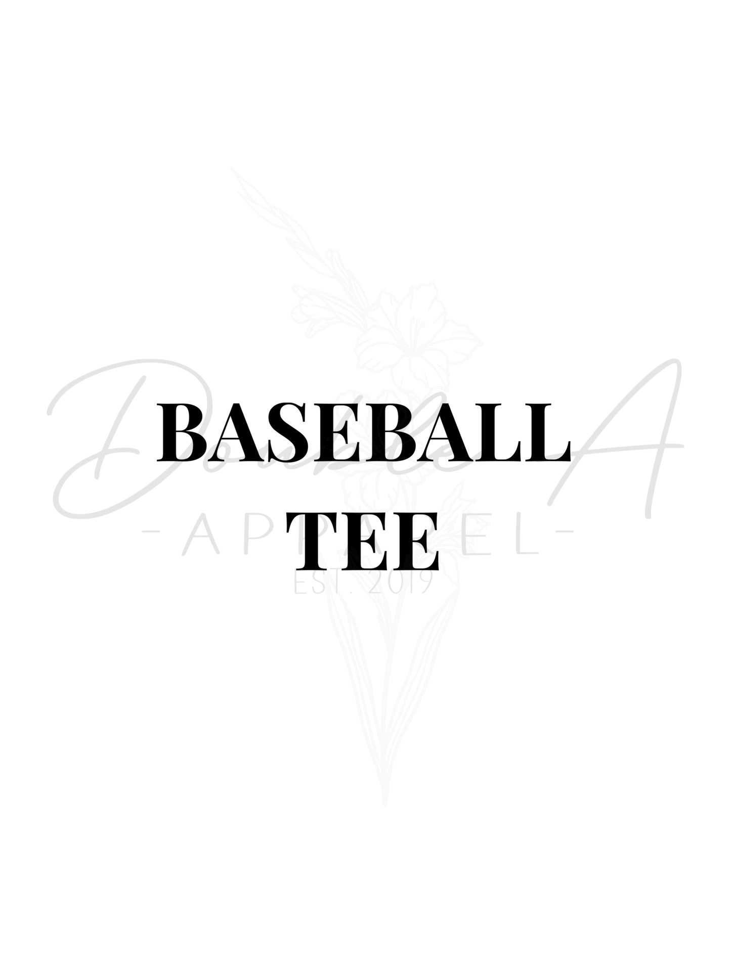 ADMIN BASEBALL TEE